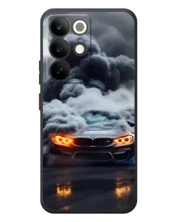 Чохол для Realme C85 Pro з картинкою «BMW у диму»