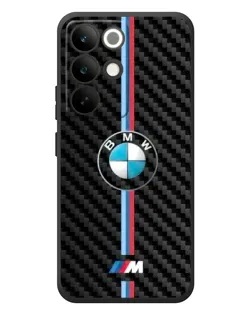 Чохол для Realme C85 Pro з картинкою «Емблема BMW та карбон»