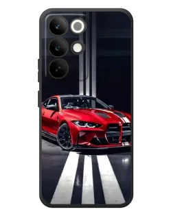 Чохол для Realme C85 Pro з картинкою «Червона BMW на дорозі»