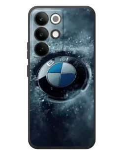 Чехол для Realme C85 Pro с картинкой «Логотип BMW — лед»
