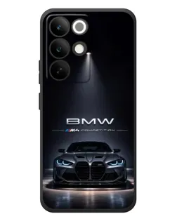 Чехол для Realme C85 Pro с картинкой «BMW сквозь ночной город»