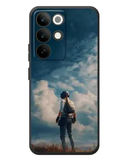 Чохол для Realme C85 Pro з картинкою «Герой PUBG на скелі»