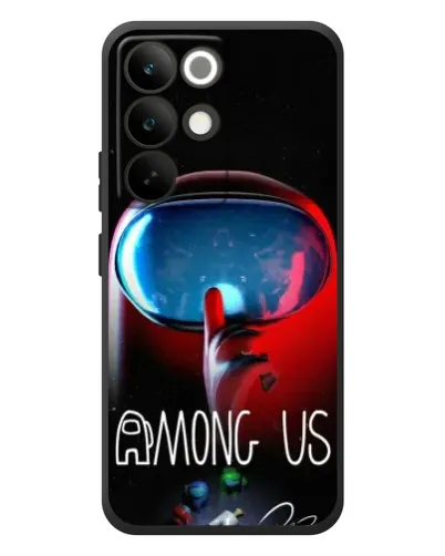 Чохол для Realme C85 Pro з картинкою «Червоний імпостер — макро»