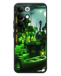 Чохол для Realme C85 Pro з картинкою «Minecraft лісовий пейзаж»