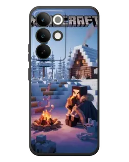 Чохол для Realme C85 Pro з картинкою «Зимовий Minecraft»
