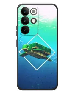 Чохол для Realme C85 Pro з картинкою «Черепаха Minecraft»
