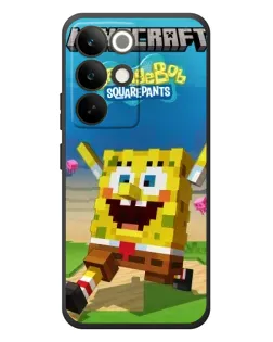 Чехол для Realme C85 Pro с картинкой «Губка Боб Minecraft»