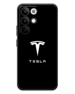 Чохол для Realme C85 Pro з картинкою «Tesla White Logo»