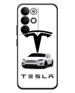 Чохол для Realme C85 Pro з картинкою «Tesla White Style»