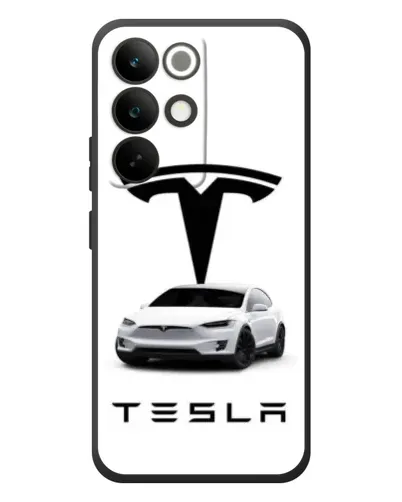Чохол для Realme C85 Pro з картинкою «Tesla White Style»