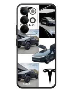 Чохол для Realme C85 Pro з картинкою «Колаж Cybertruck Tesla»