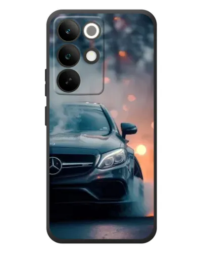 Чохол для Realme C85 Pro з картинкою «Mercedes — нічне місто»