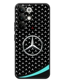 Чохол для Realme C85 Pro з картинкою «Mercedes — бірюзовий акцент»