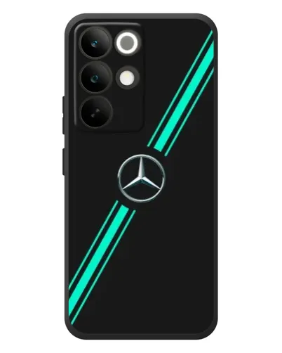 Чехол для Realme C85 Pro с картинкой «Спортивные линии Mercedes» Чехол для Realme C85 Pro с картинкой «Спортивные линии Mercedes»