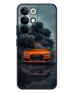 Чохол для Realme C85 Pro з картинкою «Audi у хмарах диму»
