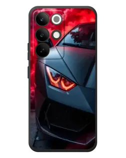 Чохол для Realme C85 Pro з картинкою «Lamborghini червоне сяйво»