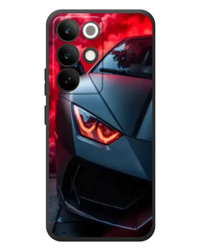 Чохол для Realme C85 Pro з картинкою «Lamborghini червоне сяйво»