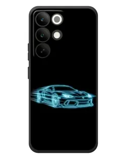 Чохол для Realme C85 Pro з картинкою «Неоновий контур Lamborghini»