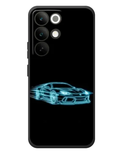 Чохол для Realme C85 Pro з картинкою «Неоновий контур Lamborghini»