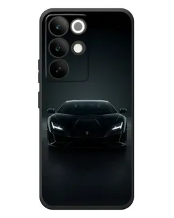 Чохол для Realme C85 Pro з картинкою «Чорний Lamborghini Aventador»