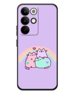 Чохол для Realme C85 Pro з картинкою «Веселкові Пушини»