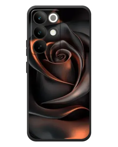 Чохол для Realme C85 Pro з картинкою «Шовкова чорна троянда»