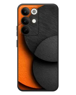 Чохол для Realme C85 Pro з картинкою «Геометрія помаранчевих кіл»