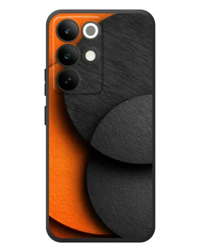 Чохол для Realme C85 Pro з картинкою «Геометрія помаранчевих кіл»