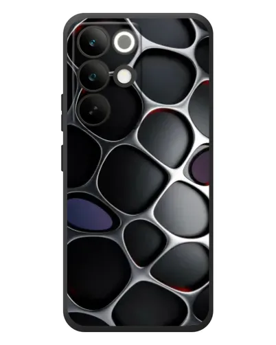 Чохол для Realme C85 Pro з картинкою «Об'ємна темна решітка»
