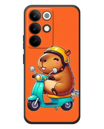 Чохол для Realme C85 Pro з картинкою «Капібара на скутері»