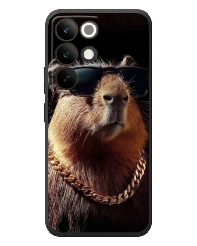 Чохол для Realme C85 Pro з картинкою «Капібара золотий ланцюг»