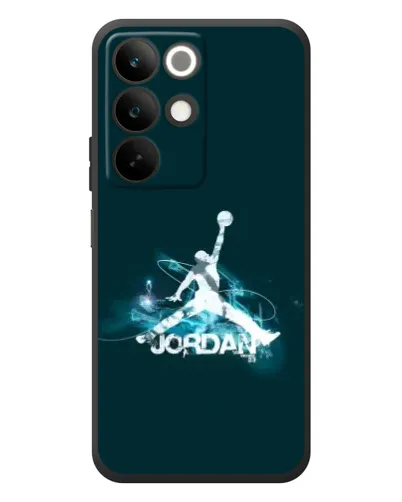 Чехол для Realme C85 с картинкой «Jordan Blue Fire»