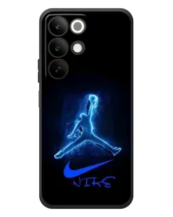 Чехол для Realme C85 с картинкой «Jordan Neon Blue»