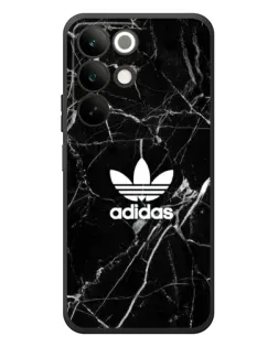 Чехол для Realme C85 с картинкой «Белый мрамор Adidas»