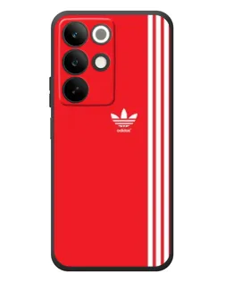 Чехол для Realme C85 с картинкой «Красный минимализм Adidas»