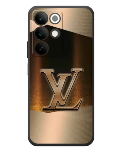 Чехол для Realme C85 с картинкой «LV — золотое сияние»