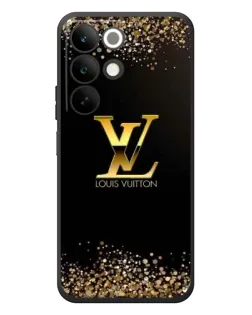 Чехол для Realme C85 с картинкой «LV — золотые искры»