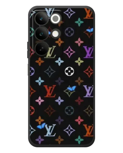 Чехол для Realme C85 с картинкой «Цветная монограмма LV»