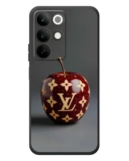 Чехол для Realme C85 с картинкой «Красное яблоко LV»