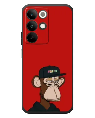 Чохол для Realme C85 з картинкою «Bored Ape — червоний фон» Чохол для Realme C85 з картинкою «Bored Ape — червоний фон»