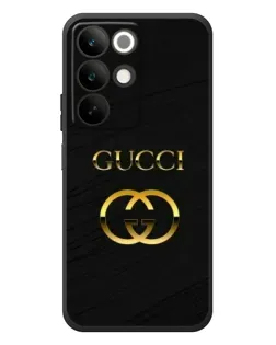 Чехол для Realme C85 с картинкой «Золотой логотип Gucci»