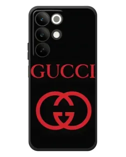 Чехол для Realme C85 с картинкой «Gucci — красный логотип»