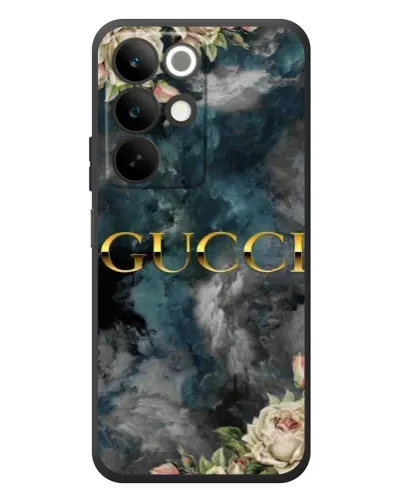 Чехол для Realme C85 с картинкой «Абстрактные цветы Gucci» Чехол для Realme C85 с картинкой «Абстрактные цветы Gucci»