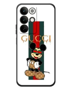 Чехол для Realme C85 с картинкой «Микки Маус Gucci — полосы»