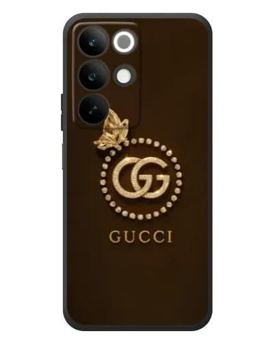 Чехол для Realme C85 с картинкой «Gucci — золотая бабочка»