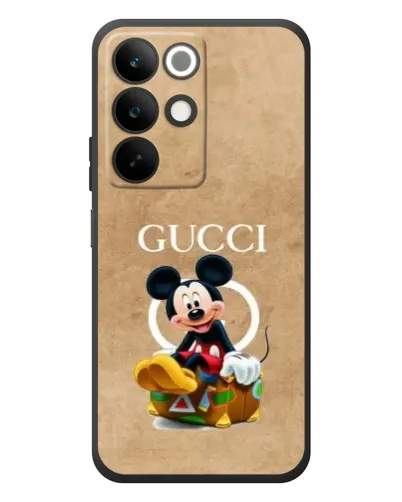 Чехол для Realme C85 с картинкой «Микки Маус Gucci — крафт»