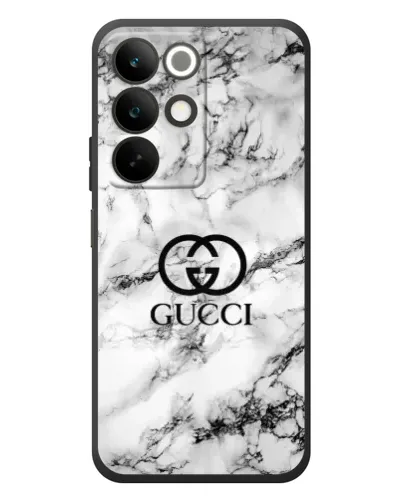 Чехол для Realme C85 с картинкой «Gucci — мраморный шик»