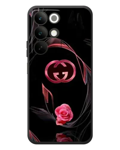 Чехол для Realme C85 с картинкой «Gucci — неоновая роза»