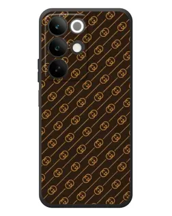 Чехол для Realme C85 с картинкой «Gucci — золотые диагонали»