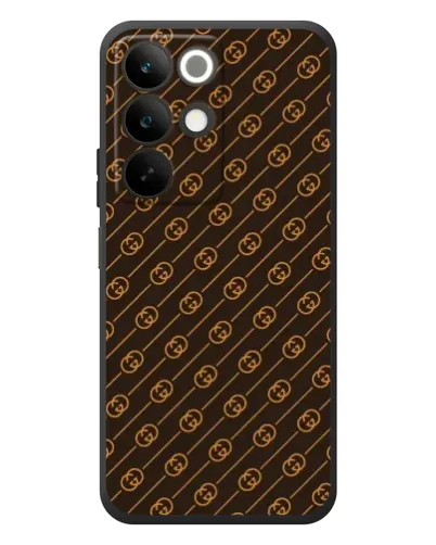 Чехол для Realme C85 с картинкой «Gucci — золотые диагонали»